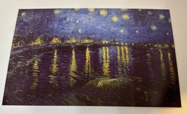 Vincent Van Gogh Starry Night Over Rhone Postcard 3.5 X 5.5 Mr. Paper Un... - £1.55 GBP
