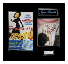 Jayne Mansfield Autograph Book Cut Museum  Matted And Framed Ready to Display - £1,005.45 GBP