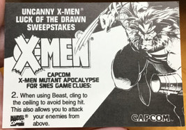 1994 Uncanny X-Man Luck of the Drawn Sweepstakes Entry Expired Wolverine... - £10.31 GBP