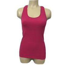 Active Basic Women&#39;s size Medium Ribbed Knit Tank Top Athletic Running Pink - £7.02 GBP