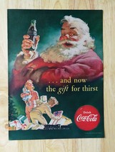 Vintage 1952 Coca-Cola Santa Claus Children Full Page Original Color Ad ... - £7.57 GBP