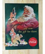 Vintage 1952 Coca-Cola Santa Claus Children Full Page Original Color Ad ... - £7.46 GBP