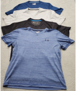 Lot Of 4 Under armour T Shirt Mens Medium Multi Heat Gear Loose Fit Shor... - £20.70 GBP