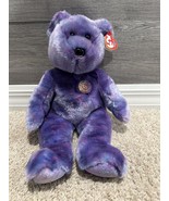 Ty Beanie Buddies Collection Clubby  IV 2001  Purple Bear 14” NWT - £12.57 GBP