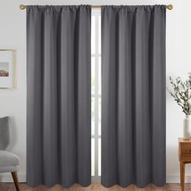 Diraysid Grey Blackout Curtains For Bedroom And Living Room Thermal, 2 Panels - $39.99