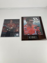 Dale Earnhardt, Jr. 8x10 pictures lot of 2 one on wooden plaque - £10.98 GBP