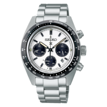 Seiko Porspex Chronograph Speedtimer Panda Solar 39 MM SS Watch - SSC813P1 - £326.53 GBP