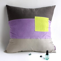 [Square Feeling] Knitted Fabric Pillow Cushion - $23.99