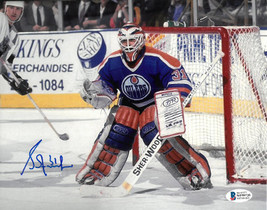 Grant Fuhr signed Edmonton Oilers 8x10 Photo #31- Beckett Witnessed - £23.08 GBP