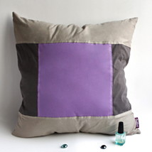 [Purple Charm] Knitted Fabric Pillow Cushion - £19.28 GBP