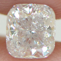 Cushion Cut Diamond Real 100% Natural Loose F Color I1 IGI Certified 0.91 Carat - £878.00 GBP