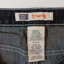 Faded Glory Stretch FG17271B Bootcut Women's Black Denim Jeans Size 18 (37×30.5) image 5