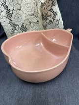 VTG Pear Speckled Pink Serving Dish Chips Dip Bowl Pfaltzgraff Mid Centu... - $17.82