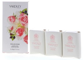 Yardley English Rose Luxury Soap, 100g (Pack of 3) - $32.99