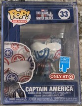 NEW Funko Pop! Art Series Captain America Avengers 33 #33 Target Exclusive - £15.94 GBP