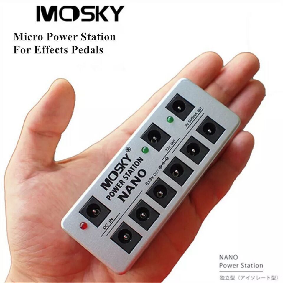 Mosky Power Supply NANO Power Station For Guitar FX Pedal 8 isolated out... - $34.80