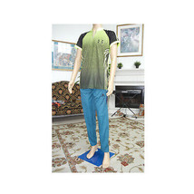 Casual Light Pants for Men   Joggers Sweatpants zippered pockets Heather Blue - £19.10 GBP
