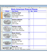 Early American Prescut Collector's Collection List By Type then By Size - Excel - $9.99