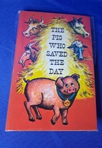 Vintage 1972 Read Along Book &amp; Cassette The Pig Who Saved The Day - $12.19