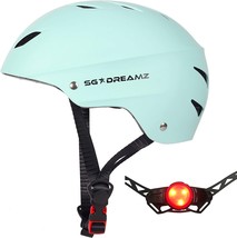Adult Helmet With Led Safety Light – Commuter Bicycle Helmet For Men And Women – - £26.41 GBP