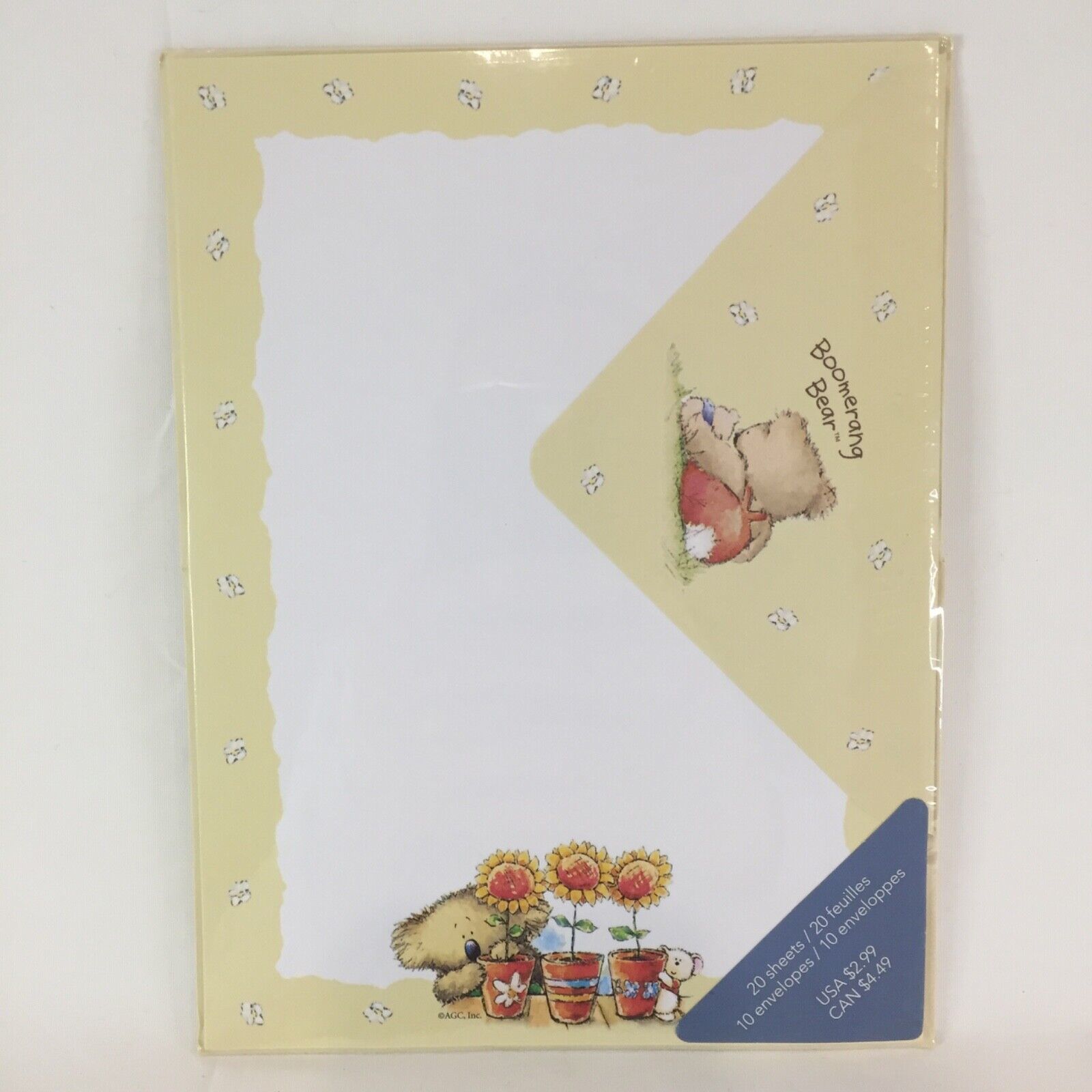 New Boomerang Bear American Greeting Letter Stationery Set Koala 1980s Paper - $20.77
