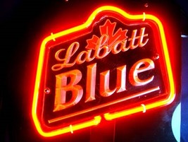 Labatt Blue 3D Beer Bar Neon Light Sign 10&quot; x 6&quot; - £157.24 GBP