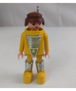 Vintage 1974 Geobra Playmobil Yellow Astronaut 3&quot; Toy Figure - $9.39 CAD
