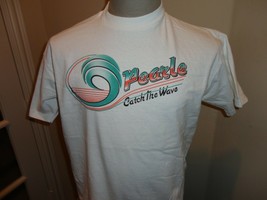 Vintage Hanes Beefy T Pearle Catch the Wave SURF White Cotton T-shirt Adult XL  - £28.94 GBP