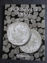 Damaged He Harris Roosevelt Dime Coin Folder Number 1 1946-1964 Album Bo... - $8.49