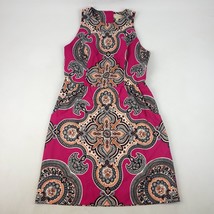 Moulinette Soeurs Dress Womens 6 Pink Print Giedi Sleeveless Back Cutout - $27.71