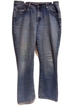 Tommy Hilfiger Womens Blue Distressed Denim Bootcut Jeans 12 Medium Wash... - $19.79