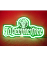 Jagermeister 3D Beer Bar Neon Light Sign Green 11&quot; x 6&quot; - $199.00