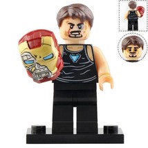 Tony Stark with Iron mask - Avengers Endgame Marvel Minifigure Toys Gift - £2.52 GBP