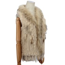 Factory Customized 2021 Fashion Real Rabbit Tassel Vest High-end Women Sleeveles - £57.20 GBP