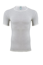 Jersey Rundhalsausschnitt Von Man Kurzarm Wolle Baumwolle Madiva T-Shirt Intim - £14.23 GBP+