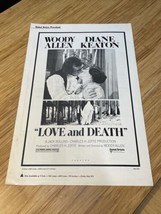 1975 Love &amp; Death Movie Poster Press Kit Vintage Cinema KG Woody Allen K... - £77.77 GBP