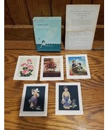 Vtg 5 Burgoyne Greeting Cards Petite Picture Notes Reprod Of Famous Pain... - €10,52 EUR