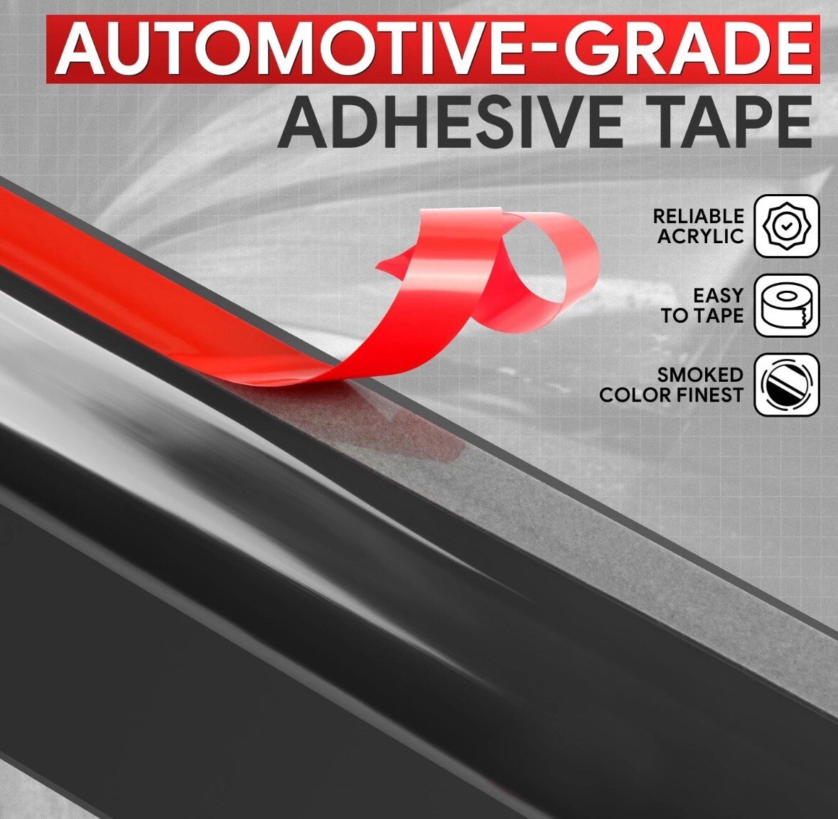 For 1996-2002 Toyota 4Runner Tape-On Window Visors Sun Deflector Rain Guards Item image 2