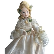 Dollhouse Miniature 1:12 Elizabeth Staryk Woman Female Doll Blonde Light Gown 6&quot; - £92.17 GBP
