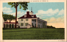 Vtg Postcard, Mt Vernon, VA. George Washington&#39;s Home - £5.09 GBP