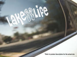 Lake Life Decal Vinyl Car Truck Stickers Window Life Style Vehicle Decor... - £4.67 GBP
