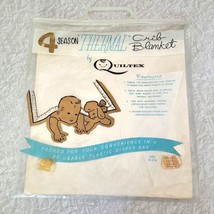Vintage Empty Quiltex 4 Seasons Thermal Crib Blanket Plastic Bag ONLY 14 x 13 in - £10.14 GBP