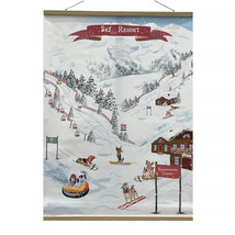 Winter Dogs Ski Resort Banner 48&quot;H - $999.09 MXN