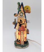 Haunted Haven Not Hallow Inn Halloween Village Lighted Motel Building House - £18.94 GBP