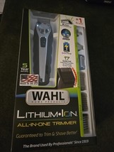 Wahl Lithium Ion Rechargeable All-in-One Trimmer Black/Silver Model 9888... - $41.55