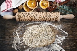 Engraved rolling pin. Original shape. STAINS pattern. Laser Engraved for... - $27.49