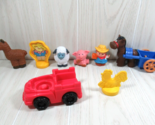 Fisher Price Little People farm replacement lot tractor farmer scarecrow... - $24.74