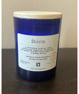 Scentsational Storm  Candle 11 Oz Soy Wax Blend Cobalt Blue Glass Jar - £21.21 GBP