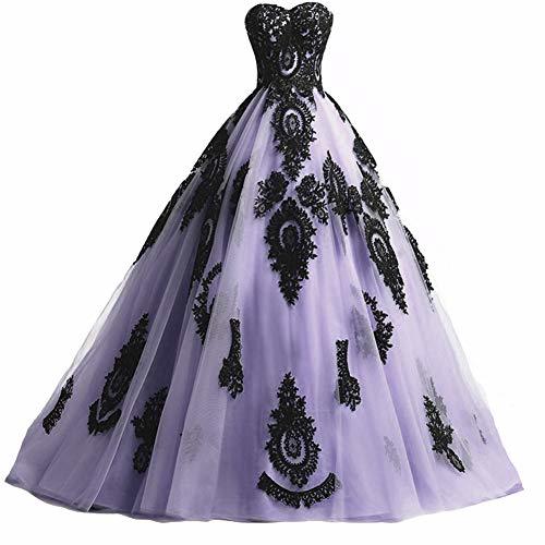 black and purple gothic prom dress Caera Black/Purple Gothic Prom Dress by Sinister UK8 ONLY