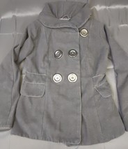 Rue 21 Black Pea Coat Women&#39;s Small Wool Blend Winter Dress Coat Double ... - £12.44 GBP